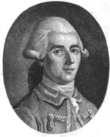 Jean-Dominique Cassini en 1801.  Litografía de Conrad Westermayr
