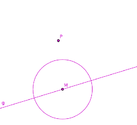 Ejemplo de construcción de una paralela (con regla y compás) http://commons.wikimedia.org/wiki/File:Steiner_construction_of_a_parallel_to_a_diameter.gif